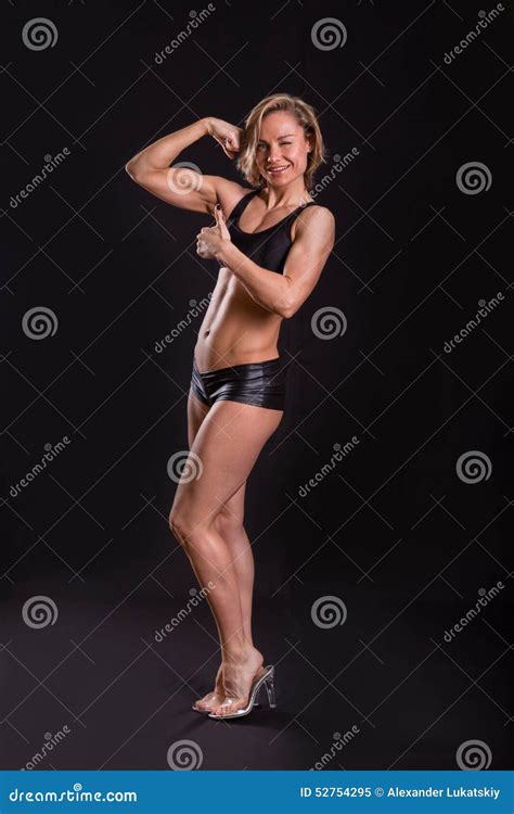 Blonde Sportive Sexy Image Stock Image Du Fond Fuselage