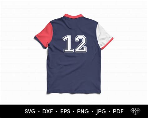 Jersey Letters SVG Jersey Font SVG Jersey Numbers SVG | Etsy