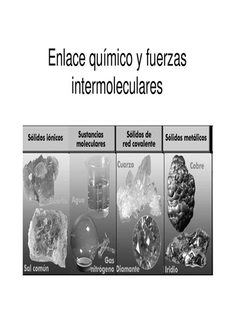 Tema 3 Enlace Quimico Y Fuerzas Intermoleculares Bn Pdf Fuerza Intermolecular Enlace