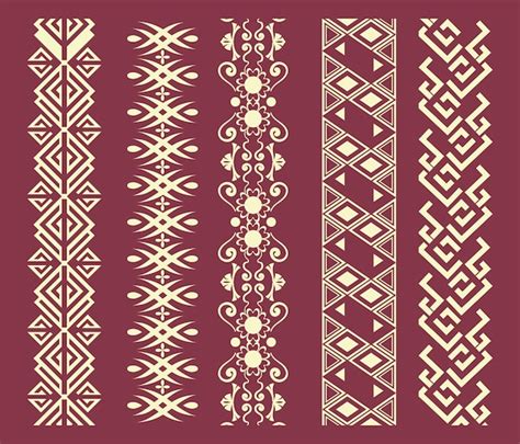 Premium Vector | Ethnic and greek border pattern design