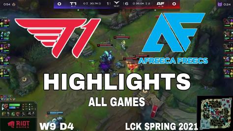 Highlight T1 Vs Af All Game Lck Mùa Xuân 2021 Lck Spring 2021 T1 Vs