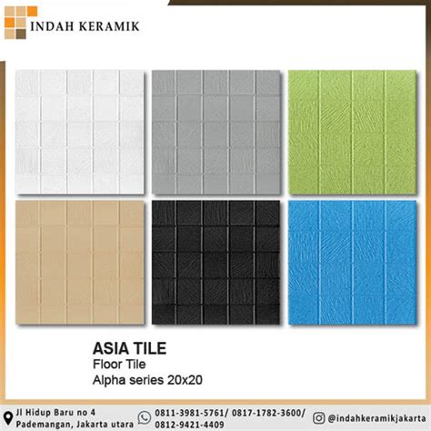 Jual Keramik Lantai Asia Tile Alpha X Jakarta Utara Indah