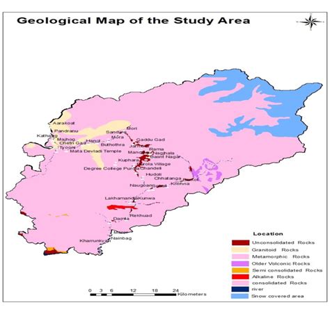 Geology map of the data collection site | Download Scientific Diagram