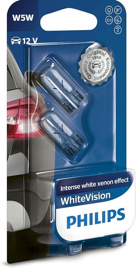 Amazon Co Jp Philips 12961NBVB2 WhiteVision Halogen Headlamp Bulb W5W