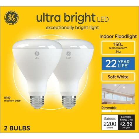 Ge Ultra Bright Led 150 Watt Replacement Soft White Br30 Indoor