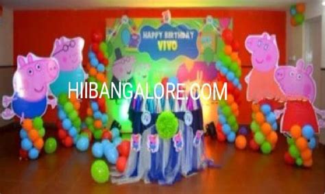 Peppa Pig Theme Decorations Best Birthday Party Organisers Balloon