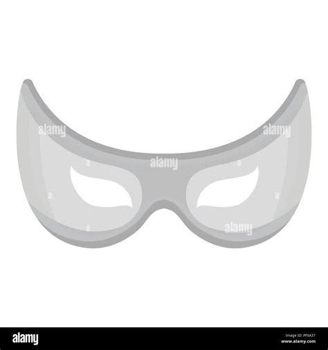 Eye mask icon in monochrome style isolated on white background ...