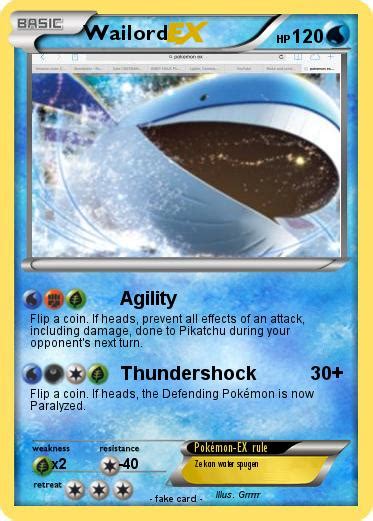 Pokémon Wailord 1069 1069 Agility My Pokemon Card