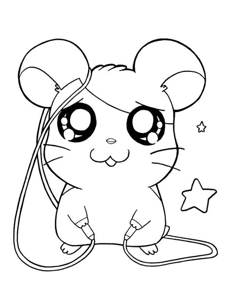 Coloriage Hamtaro Gratuit Pour les Enfants télécharger et imprimer