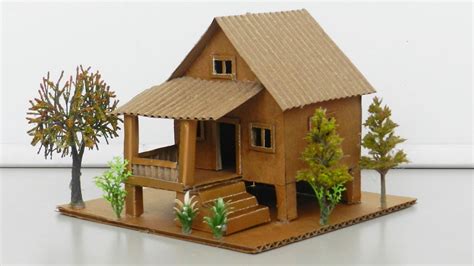 Easy Quick Beautiful House From Cardboard 160 YouTube