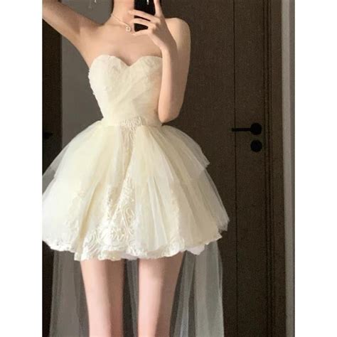 Ballet Style Pure Desire Sweet Hot Girl French High End Small Dress Fairy Gauze Fluffy Princess
