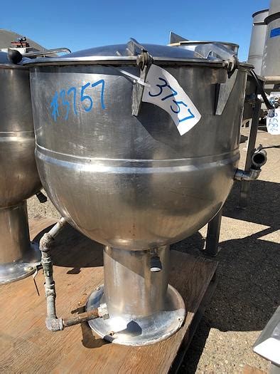 Used Groen Gallon Jacketed Mix Kettle For Sale In Stockton Cali