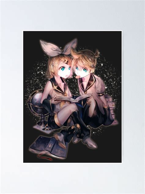 Cute Kagamine Rin Kagamine Len Lewd Waifu Kawaii Hot Vocaloid Sexy Anime Girl Lolita Poster