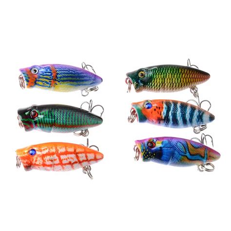 New Products 3 5cm 2 7g Camouflage Paint Mini Popper Fishing Lure