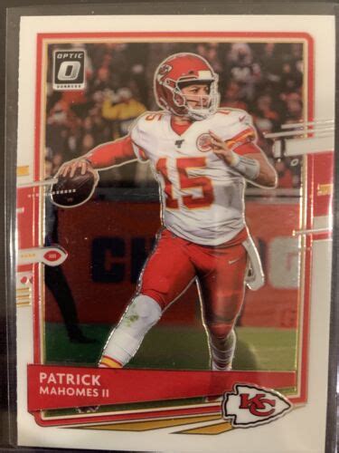 Patrick Mahomes II 2020 Panini Donruss Optic Football Base Kansas City