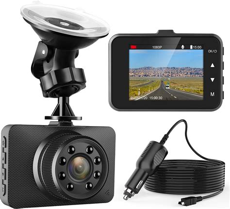 Nouvelle Version Cam Ra De Voiture Fhd P Dashcam Cran De