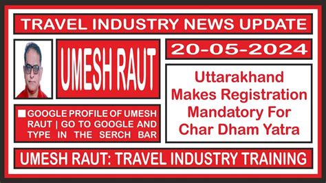 Travel Industry News Uttarakhand Makes Registration Mandatory For