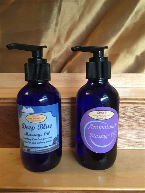 Organic Massage Oil With Essential Oils Etsy