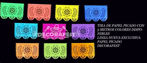 Tira De Papel Picado Nueva Linea Paquete De 10 Tiras Papel Picado