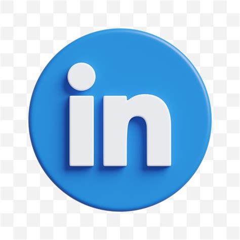 Premium PSD Linkedin Social Media Icon 3D