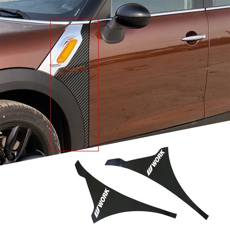 Aliexpress Buy 5D Carbon Fibre Vinyl Decal Front Car Fender