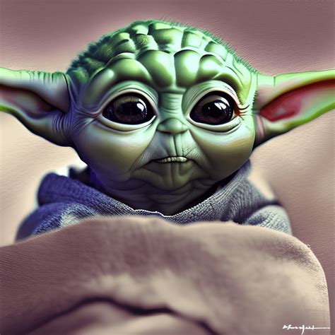 Baby Yoda Kawaii Chibi Afbeelding Creative Fabrica