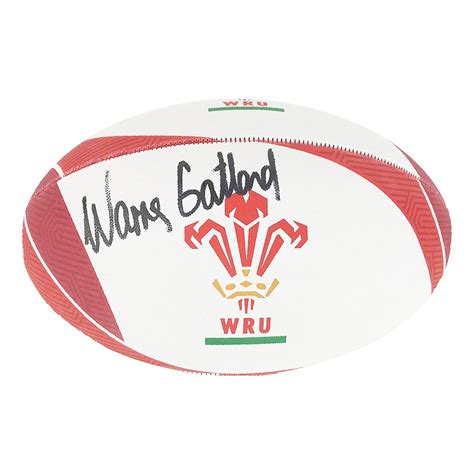 Autographed Warren Gatland Rugby Ball - Wales Grand Slam 2019