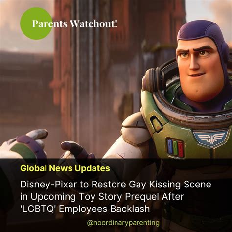 Disney Pixar To Restore Gay Kissing Scene In Upcoming Toy Story Prequel After Lgbtq Employees