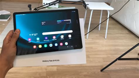 Samsung Galaxy Tab S9 Fe 5g Mint Unboxing And First Impressions Youtube