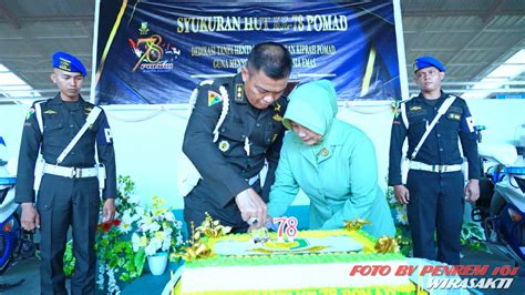 Acara Syukuran HUT Ke 78 Pomad Tahun 2024 Di Denpom IX 1 Kupang