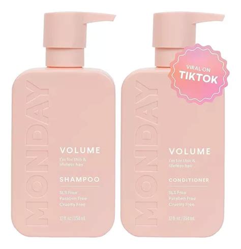 Shampoo E Condicionador Monday - Conjunto De Shampoo E Condicionador Monday Haircare Volume | Frete grátis