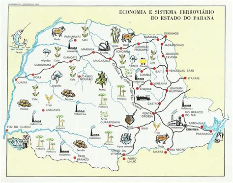 Mapa Das Ferrovias Do Estado Do Paraná Brasil Mapa Possi Flickr
