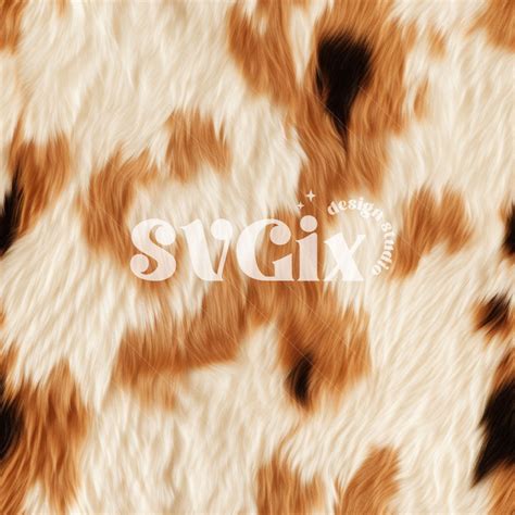 Ruddy Brown White Cow Fur Seamless Pattern – SVGix