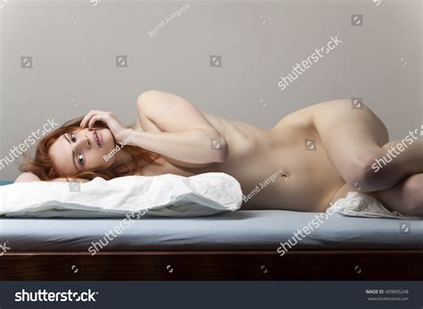 Nude Woman Lying Bed Stock Photo Shutterstock