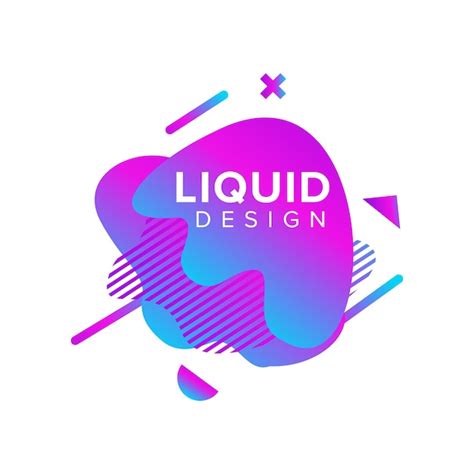 Premium Vector Color Abstract Liquid Shape Fluid Color Overlap