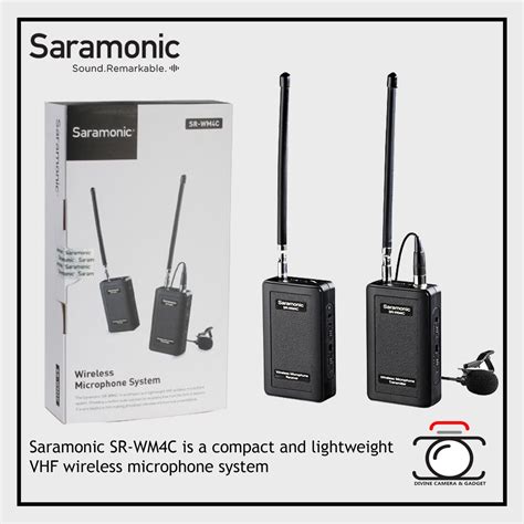 Saramonic Sr Wm C Is A Compact And Lightweight Vhf Wireless Microphone