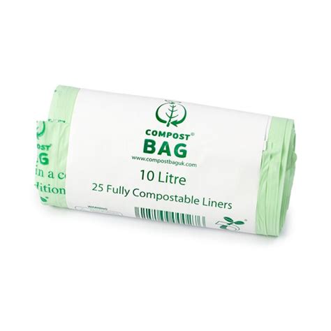 Compostable Bin Liner Litre Roll Of Green My Business