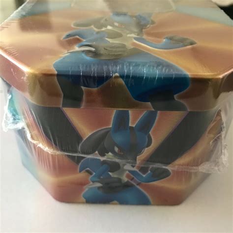 New Sealed 2021 Pokemon Lucario V Forces Tin