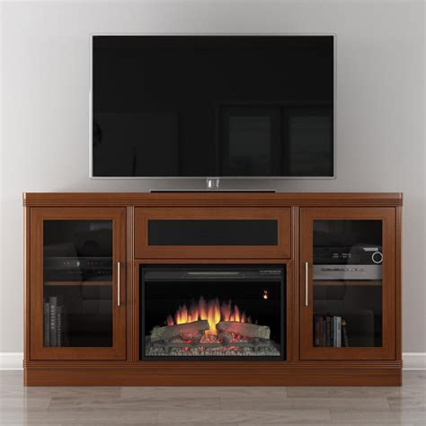 Furnitech Ambience Transitional 70 Inch Electric Fireplace Media