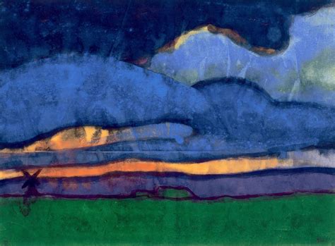 Emil Nolde Marschlandschaft mit Mühle 1920 25 Famous art