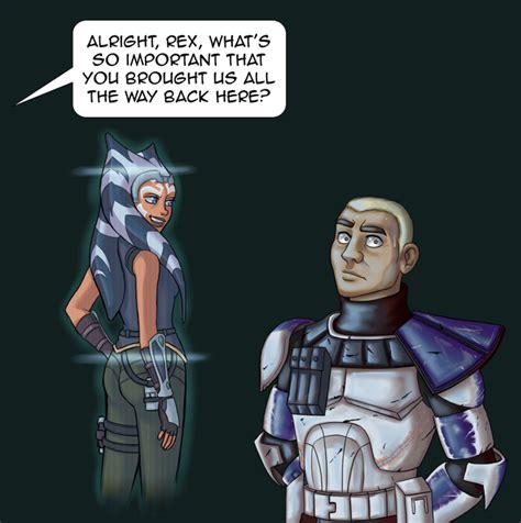 Rexsoka Rex And Ahsoka Captain And Commander Star Wars Humor Star