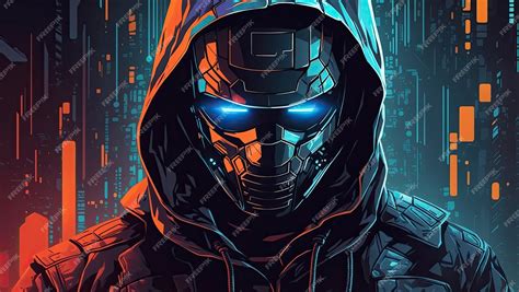 Premium AI Image | Cyberpunk Hacker Vector Illustration