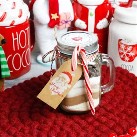 Diy Hot Cocoa Gift Set Jar Easy Homemade Idea Fitty Foodlicious