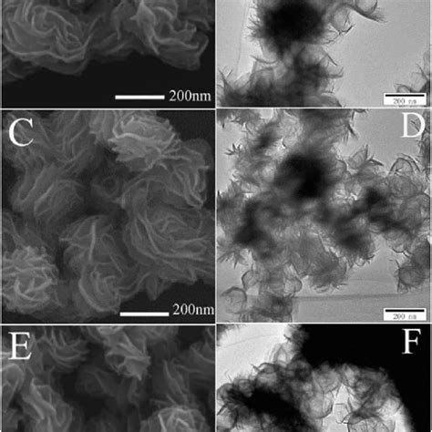 SEM And TEM Images Of MoS 2 Nanopetals Sintered At A And B 573 K C