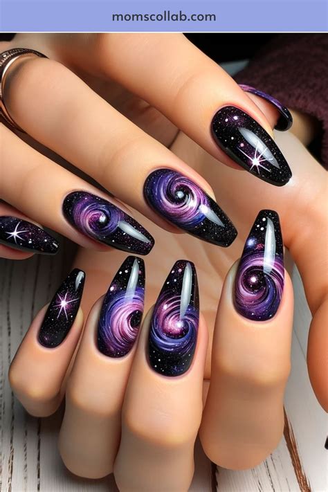 10 Purple And Black Nail Designs To Unleash Your Personality In 2024