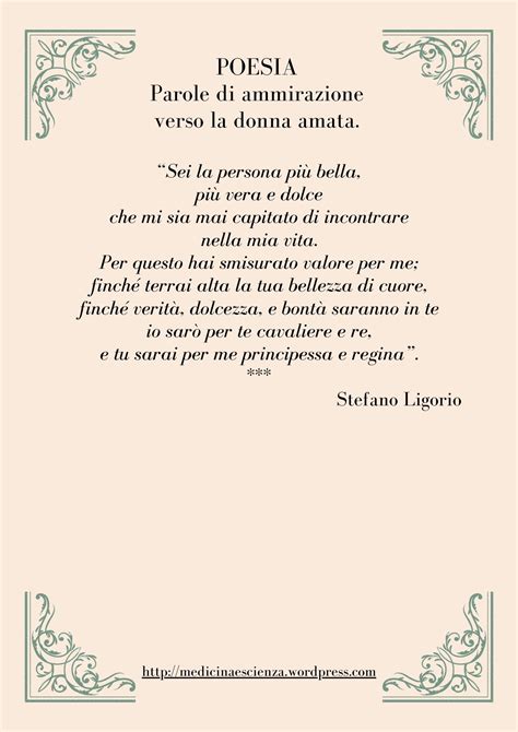 Poesie Di Stefano Ligorio Parole Di Ammirazione Verso La Donna Amata