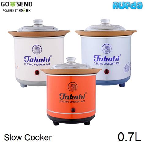 Jual Takahi Slow Cooker L Electric Crockery Pot Shopee Indonesia