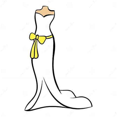 Wedding Dress Icon Cartoon Stock Vector Illustration Of Element 88211157