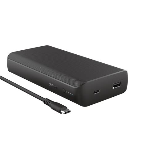 Павербанк Power Bank для ноутбука Trust Laro 65W USB-C Laptop Powerbank ...