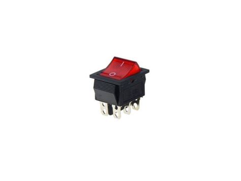 SWRK05 สวทชกระดก รอคเกอรสวตช KCD4 202N Rocker Switch DPDT 15A